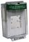 STI-13710EG - Open Mounting Plate Enviro Stopper - No Sounder with Green Emergency Exit Label