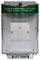 STI-13710EG - Open Mounting Plate Enviro Stopper - No Sounder with Green Emergency Exit Label