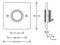 3E0689-1DR - Infrared Illuminated No Touch Exit Switch Button
