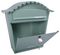 701531 - Classic Wall Mounted Stainless Steel Post Box, Chartwell Green