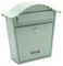 701531 - Classic Wall Mounted Stainless Steel Post Box, Chartwell Green