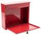 701557 - Elegance Wall Mounted Stainless Steel Post Box, Red