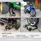 701256 - 1m x 10mm Stainless Steel Chain, U-Lock & Ground Anchor Security Kit
