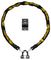 701258 - 2m x 10mm Stainless Steel Chain, U-Lock & Ground Anchor Security Kit