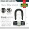 701258 - 2m x 10mm Stainless Steel Chain, U-Lock & Ground Anchor Security Kit