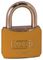 K12440YELD - 40mm Brass Padlock with Yellow Plastic Coating and Double Bolted Locking Mechanism