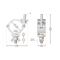 812S - Half Coupler - 50mm, 100kg (Silver)