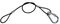 PLS00468A - Black Wire Safety Bond - 3mm x 350mm, 25kg