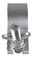 TC 100S - Truss Half Coupler Aluminium, 50mm, 100kg, Silver