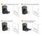 BRK-UM01 - Universal Wall Mount Speaker Brackets, Black (pair)