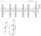 7350073734078 - M Wallmount Pro Tilt Triple TV Mount, 3x 40" to 75"