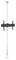 7350073735693 - M Floor to Ceiling Mount Pro, 40" to 65", Chrome