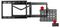 BT7883/B - Flat Screen Wall Mount with Slide Out AV Storage Tray, 46" to 75" Screen