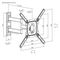 PSGL0115 - Full Motion TV Wall Mount, 23" to 65" Screen