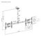 PSGL0120 - Heavy Duty Horizontal Twin Screen Ceiling Mount, Short, 34" to 60" Screens