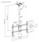 PSGL0123 - Heavy Duty Single Screen Ceiling Mount, Short, 43" to 86" Screen