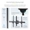 FPCEILPTBSP - Full Motion Adjustable Short Pole TV Ceiling Mount, 32" to 75"