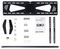 FPWFXBAT - Low Profile Fixed TV Wall Mount, 37" to 75"
