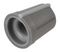 CR-R4-5 - Knob, Soft Touch, D Shaft, Grey / Grey