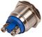 RJS1N1S-19-B-BS-67J - Switch, Vandal Resistant, 316SS, Momentary, Ball, 19mm