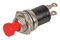 SW05489 - Miniature Pushbutton Momentary Switch, Red, 1NO, 50V, 200mA, Off-(On)