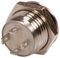 RJS1N1LP-12M-F-R-W-BS-12V-67J - Vandal Resistant Momentary Switch with 12V White LED, 24V DC, 0.3A, 1NO / SPST, Micro Travel, 12mm