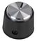 MP1699 - 19mm Black and Silver Instrument Control Knob, 6mm Shaft, Black Marker