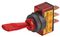 407 - Toggle Switch, Panel Mount, On Off, 12V DC, 20A, Red Illuminated
