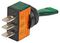 408 - Toggle Switch, Panel Mount, On Off, 12V DC, 20A, Green Illuminated
