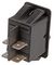 433 - LED Dot Rocker Switch, On Off, SPST, 12V DC, 20A, Red