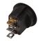 411RD - LED Rocker Switch, On Off, 12V DC, 10A, Amber