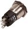 82-4151.1000.B002 - Vandal Resistant Push Button Switch, SPDT, Momentary, 3A, 240V AC, Standby, 16mm