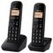 KXTGB612EB - Twin Cordless Phones with LCD Display, Black