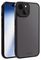 63891 - Frosted Cover iPhone 15, Semi Transparent, Black