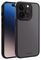 63902 - Frosted Cover iPhone 15 Pro, Semi Transparent, Black