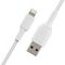 CAA002BT2MWH - BoostCharge Braided USB-A to Lightning MFi Certified Lead, 2m White
