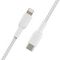 CAA004BT1MWH - BoostCharge Braided USB-C to Lightning MFi Certified Lead, 1m White