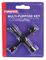 D02368 - 4-Way Universal Service Meter Cupboard Utility Key