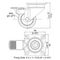 W0995 - 50mm 40kg Braked Swivel Castor, Grey