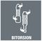 05056176001 - 1.2mm x 25mm Slotted BiTorsion Diamond Coated Screwdriver Bit - 800/1 BDC