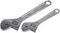 D03106 - 6" & 8" Chrome Finish Adjustable Wrench Set, 2 Piece