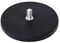 E855 - 88mm x 8.5mm Rubber Covered Neodymium Pot Magnet, Threaded Neck - 42kg, 2 Pack