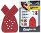 X31024-XJ - 96mm x 168mm Assorted Grit Mouse Sanding Sheets, 5 Pack