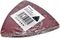 VD93080 - 93 x 93mm 80 Grit Delta Sanding Pads, 10 Pack