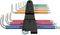 05022669001 - Metric Stainless Steel Multi-Colour Ball End Hex Key Set, 9 Piece - 3950/9