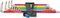 05022689001 - Multi-Colour Stainless Torx Key Set with Holding Function, 9 Piece - 3950/9