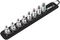 05003971001 - Zyklop Hex-Plus Bit Socket Set with Holding Function for 3/8" Sockets, 8 Piece - Belt B 2