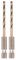 DT20602-QZ - 3mm x 72mm Hex Shank Black & Gold Drill Bits, 2 Pack