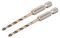 DT20602-QZ - 3mm x 72mm Hex Shank Black & Gold Drill Bits, 2 Pack