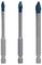 2608900595 - Expert Hex-9 HardCeramic Multi-Material Ceramic, Porcelain, Stone, Tile & Glass Drill Bit Set, 3 Piece